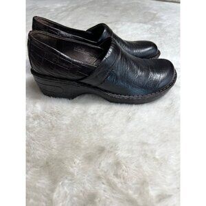 Born Toby dark brown T. Moro Croc shoe women size 8.5